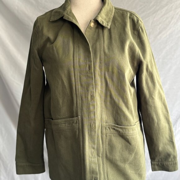 Sézane Will Forever Jacket | Women's | Color: Khaki / Olive Green | Size: Medium - Picture 8 of 8